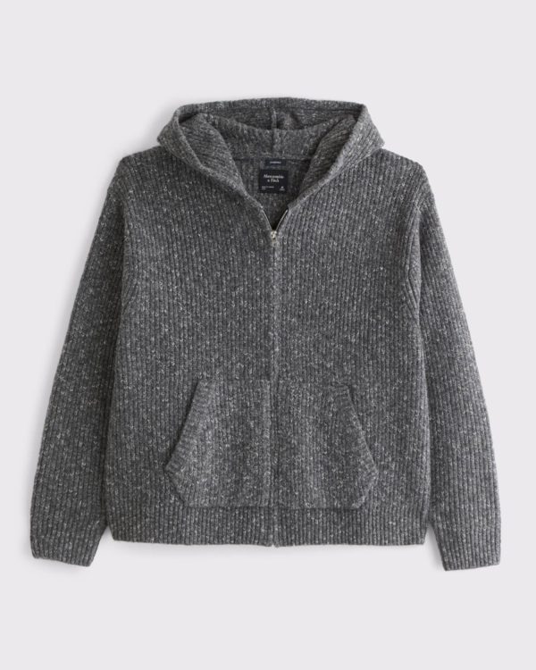 Full-Zip Hooded Sweater