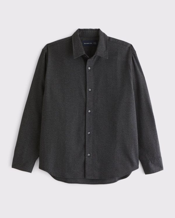 Brushed Button-Up Shirt