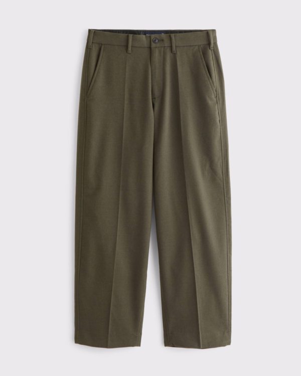 Brushed Woven Baggy Trouser