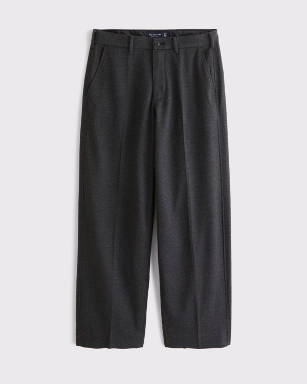 Brushed Woven Baggy Trouser