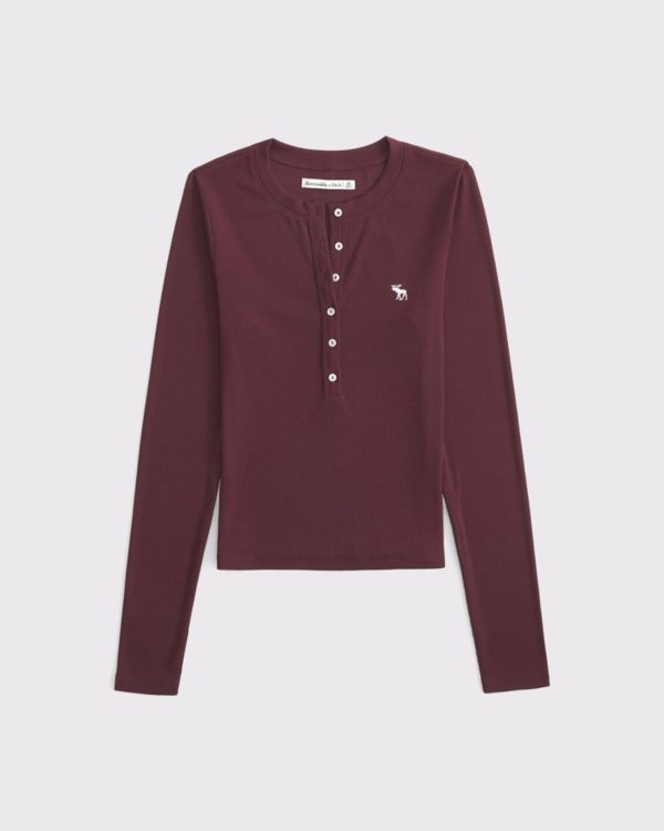 Long-Sleeve Icon Henley Top