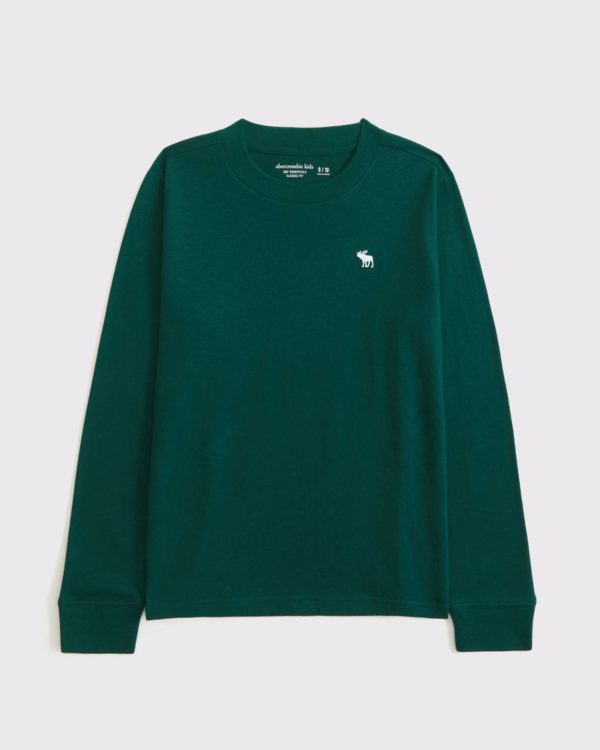 Essential Long-Sleeve Icon Crew Tee