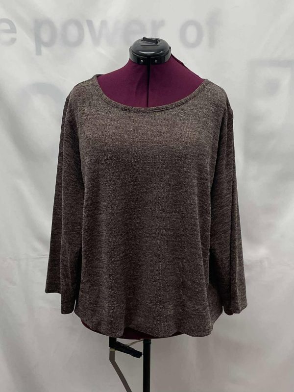 Women's Max Studio Long Sleeve Top, 2x