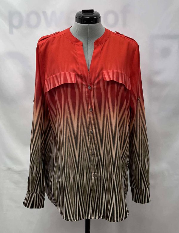 Women's Calvin Klein Long Sleeve Blouse, Medium