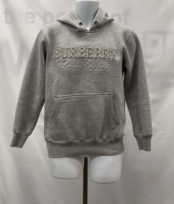 Men's Burberry Long Sleeve Hoodie, Medium
