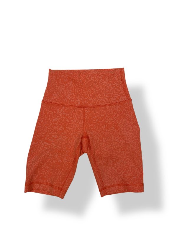 Lululemon Bright Orange Printed Shorts- Size 2