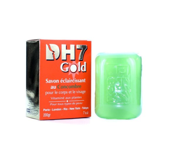 DH7 - Gold Cucumber Lightening Soap  - lightens your skin and remove dead skin.