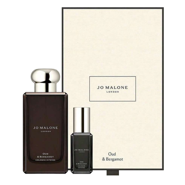 Oud & Bergamot by Jo Malone 100ml Cologne Intense 2 Piece Gift Set