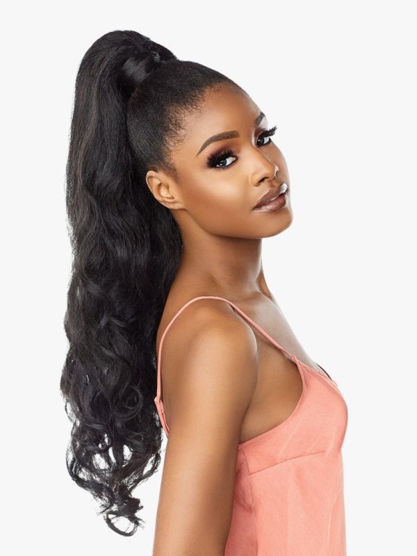 Ponytail Instant Pony Wrap BLOW OUT 24" (1 Jet Black)