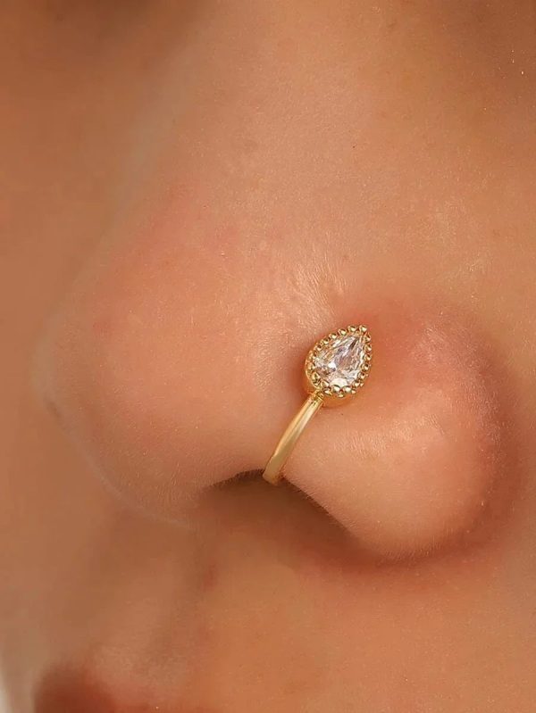 Water-drop Decor Nose Ring