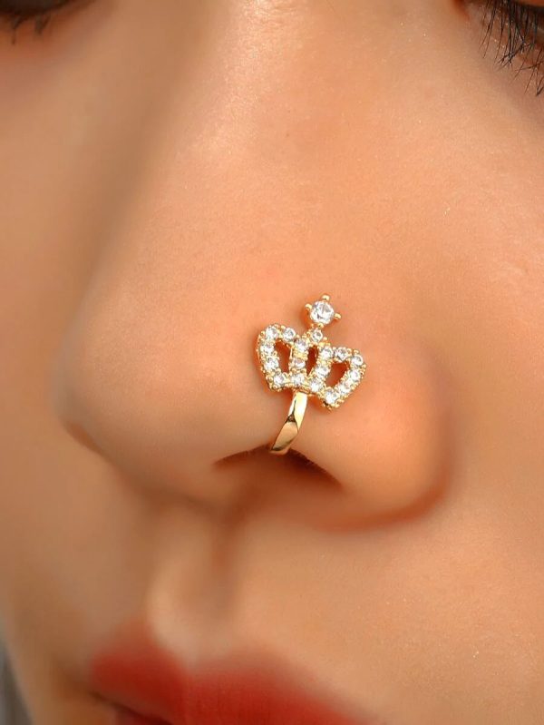 Zircon Crown Nose Ring